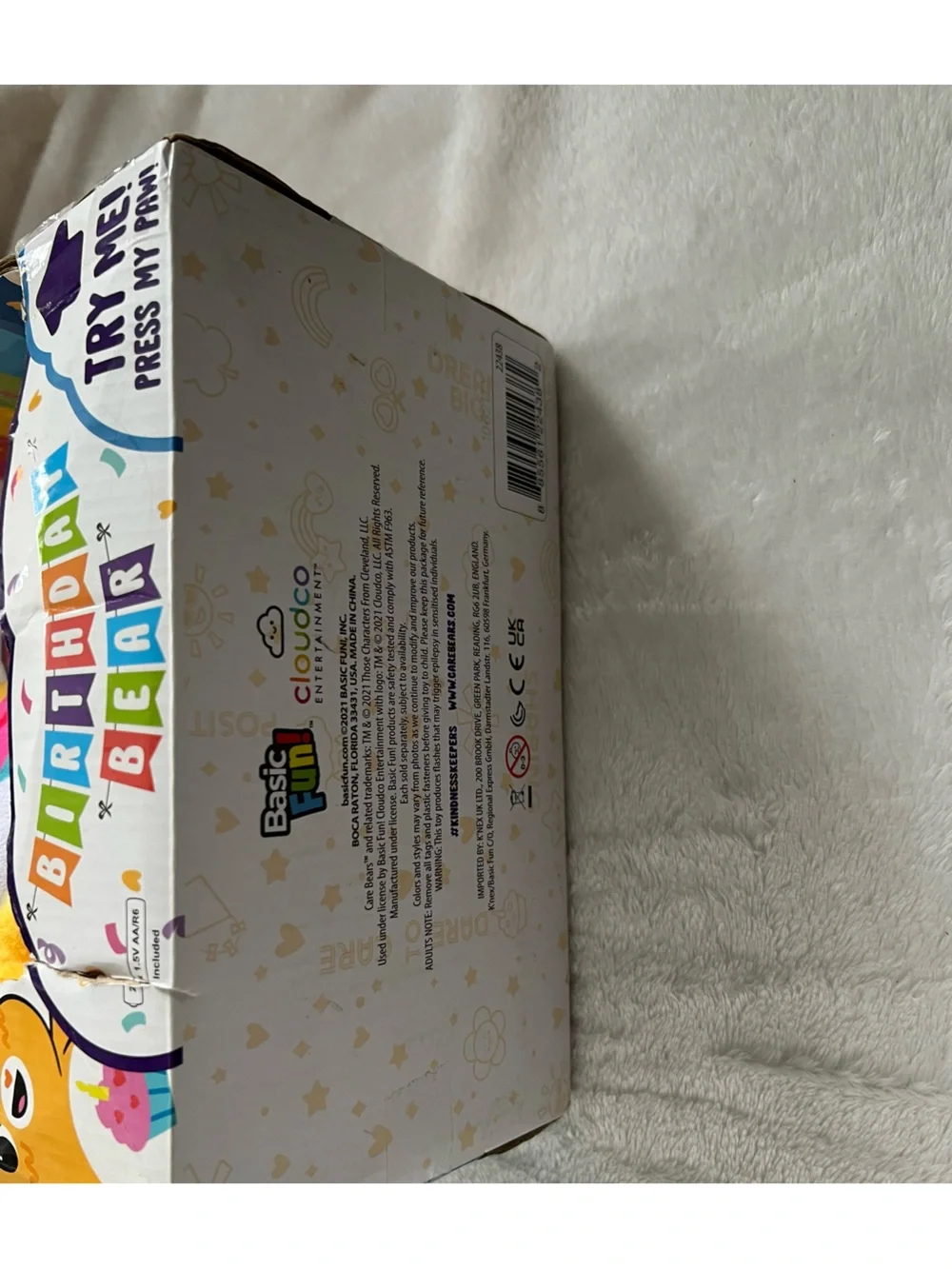 2021 Care Bears Birthday Bear with Lights and Sounds Cupcake Tummy 12